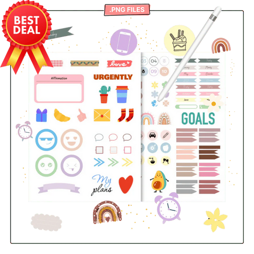 Premium Stickers Bundle - GlowUp Planners